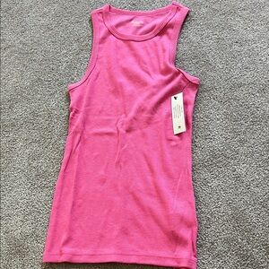 Vibrant Pink Sleeveless Tank Top